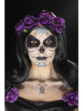 Load image into Gallery viewer, Day of the Dead Face Tattoo Transfers Kit Alternative View 5.jpg
