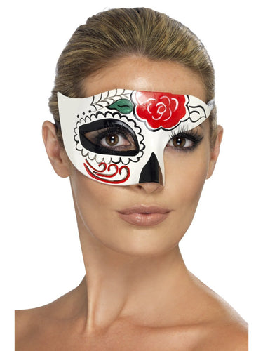 Day of the Dead Half Eye Mask