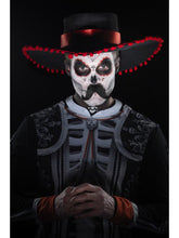 Load image into Gallery viewer, Day of the Dead Senor Bones Make-Up Kit Alternative View 5.jpg

