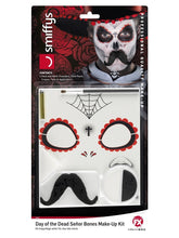 Load image into Gallery viewer, Day of the Dead Senor Bones Make-Up Kit Alternative View 6.jpg
