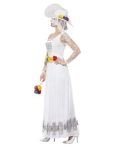 Load image into Gallery viewer, Day of the Dead Skeleton Bride Costume, White Alternative View 1.jpg
