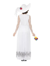 Load image into Gallery viewer, Day of the Dead Skeleton Bride Costume, White Alternative View 2.jpg
