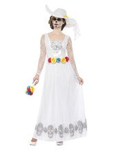Load image into Gallery viewer, Day of the Dead Skeleton Bride Costume, White
