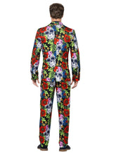 Load image into Gallery viewer, Day of the Dead Suit, with Jacket, Trousers &amp; Tie Alternative View 2.jpg
