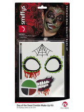 Load image into Gallery viewer, Day of the Dead Zombie Make-Up Kit Alternative View 6.jpg
