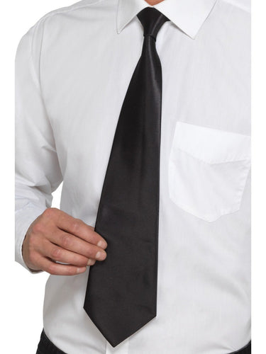 Deluxe Black Gangster Tie