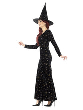 Load image into Gallery viewer, Deluxe Black Magic Ouija Witch Costume Alternative View 1.jpg
