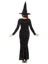 Load image into Gallery viewer, Deluxe Black Magic Ouija Witch Costume Alternative View 2.jpg
