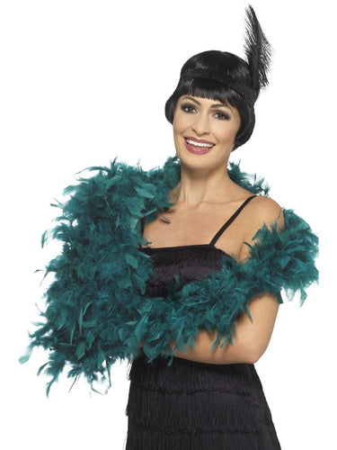 Deluxe Feather Boa, Teal