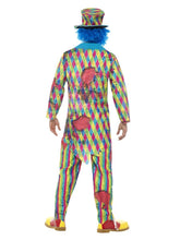 Load image into Gallery viewer, Deluxe Patchwork Clown Costume, Male Alternative View 2.jpg
