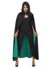 Load image into Gallery viewer, Deluxe Reversible Witch Cape Alternative View 1.jpg
