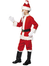 Load image into Gallery viewer, Deluxe Santa Costume &amp; Beard, Child Alternative View 1.jpg
