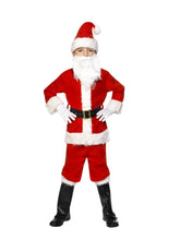 Load image into Gallery viewer, Deluxe Santa Costume &amp; Beard, Child Alternative View 3.jpg
