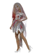 Load image into Gallery viewer, Deluxe Zombie Bride Costume Alternative View 1.jpg
