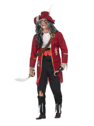 Deluxe Zombie Pirate Captain Costume