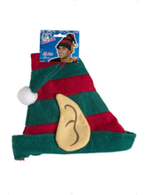 Load image into Gallery viewer, Elf Hat, Red &amp; Green Alternative View 1.jpg
