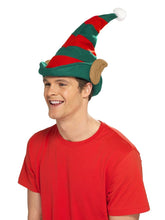 Load image into Gallery viewer, Elf Hat, Red &amp; Green
