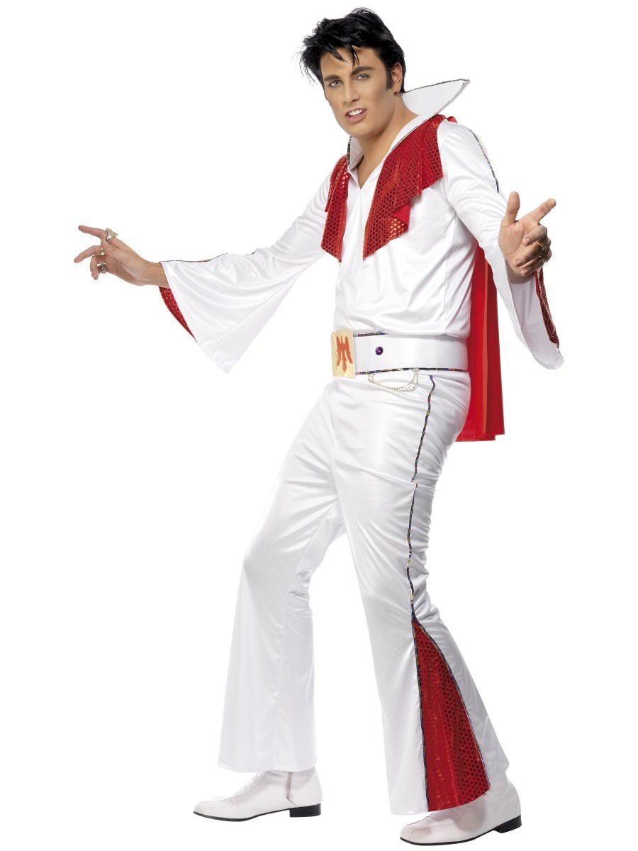 Elvis Costume, White & Red