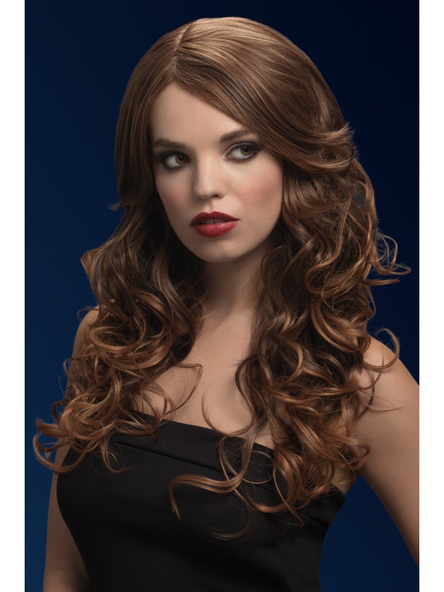 Light brown outlet curly wig