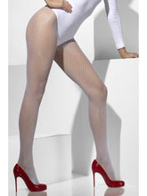 Load image into Gallery viewer, Fishnet Tights, White Alternative View 1.jpg
