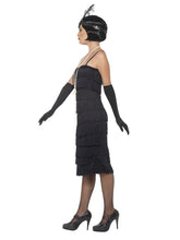 Load image into Gallery viewer, Flapper Costume, Black, with Long Dress Alternative View 1.jpg
