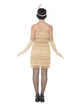 Load image into Gallery viewer, Flapper Costume, Gold, with Short Dress Alternative View 2.jpg
