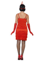 Load image into Gallery viewer, Flapper Costume, Red, with Short Dress Alternative View 2.jpg
