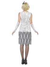 Load image into Gallery viewer, Flapper Costume, Silver, with Dress Alternative View 2.jpg
