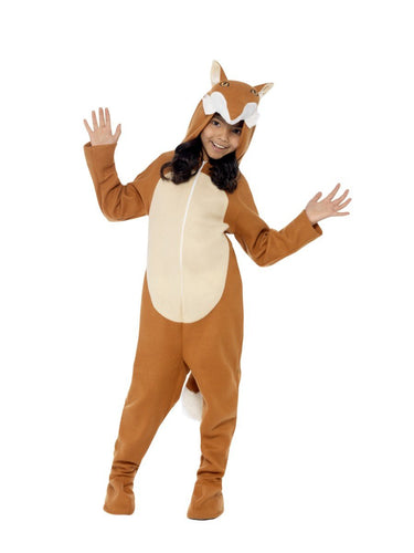 Fox Costume, Orange, with Hooded All in One & Tail