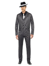 Load image into Gallery viewer, Gangster Costume, Black, Pinstripe
