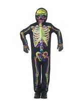 Load image into Gallery viewer, Glow in the Dark Skeleton Costume Alternative View 3.jpg
