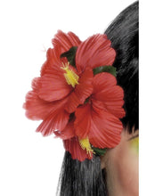 Load image into Gallery viewer, Hawaiian Flower Hair Clip, Red
