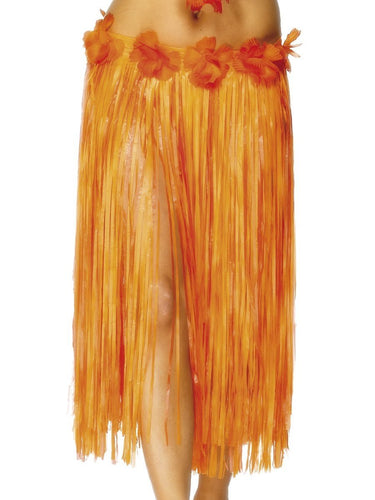 Hawaiian Hula Skirt, Orange