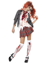 Load image into Gallery viewer, High School Horror Zombie Schoolgirl Costume
