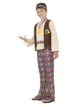 Load image into Gallery viewer, Hippie Boy Costume, with Top, Attached Waistcoat Alternative View 1.jpg
