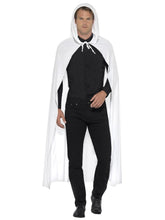 Load image into Gallery viewer, Hooded Cape, White, Short
