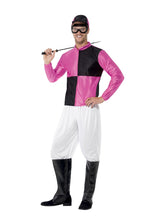 Load image into Gallery viewer, Jockey Costume, Black &amp; Pink Alternative View 3.jpg
