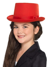 Load image into Gallery viewer, Kids Top Hat, Red Alternative View 1.jpg
