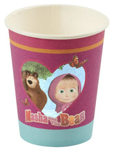 Load image into Gallery viewer, Masha and The Bear Tableware Party Cups x8
