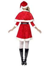 Load image into Gallery viewer, Miss Santa Costume, with Cape &amp; Belt Alternative View 2.jpg
