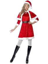 Load image into Gallery viewer, Miss Santa Costume, with Cape &amp; Belt
