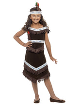 Load image into Gallery viewer, Native American Inspired Girl Costume with Feather
