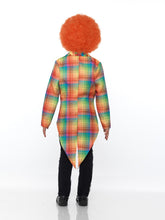 Load image into Gallery viewer, Neon Tartan Clown Tailcoat Alternative View 2.jpg
