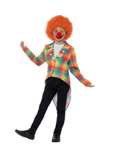 Load image into Gallery viewer, Neon Tartan Clown Tailcoat Alternative View 3.jpg
