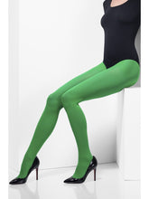 Load image into Gallery viewer, Opaque Tights, Green Alternative View 1.jpg
