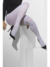 Load image into Gallery viewer, Opaque Tights, White Alternative View 1.jpg
