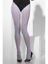 Load image into Gallery viewer, Opaque Tights, White Alternative View 2.jpg
