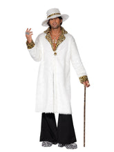Load image into Gallery viewer, Pimp Costume, White and Leopard Skin Alternative View 3.jpg
