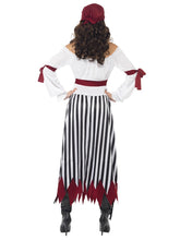 Load image into Gallery viewer, Pirate Lady Costume, Black &amp; White Alternative View 2.jpg
