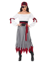 Load image into Gallery viewer, Pirate Lady Costume, Black &amp; White Alternative View 3.jpg
